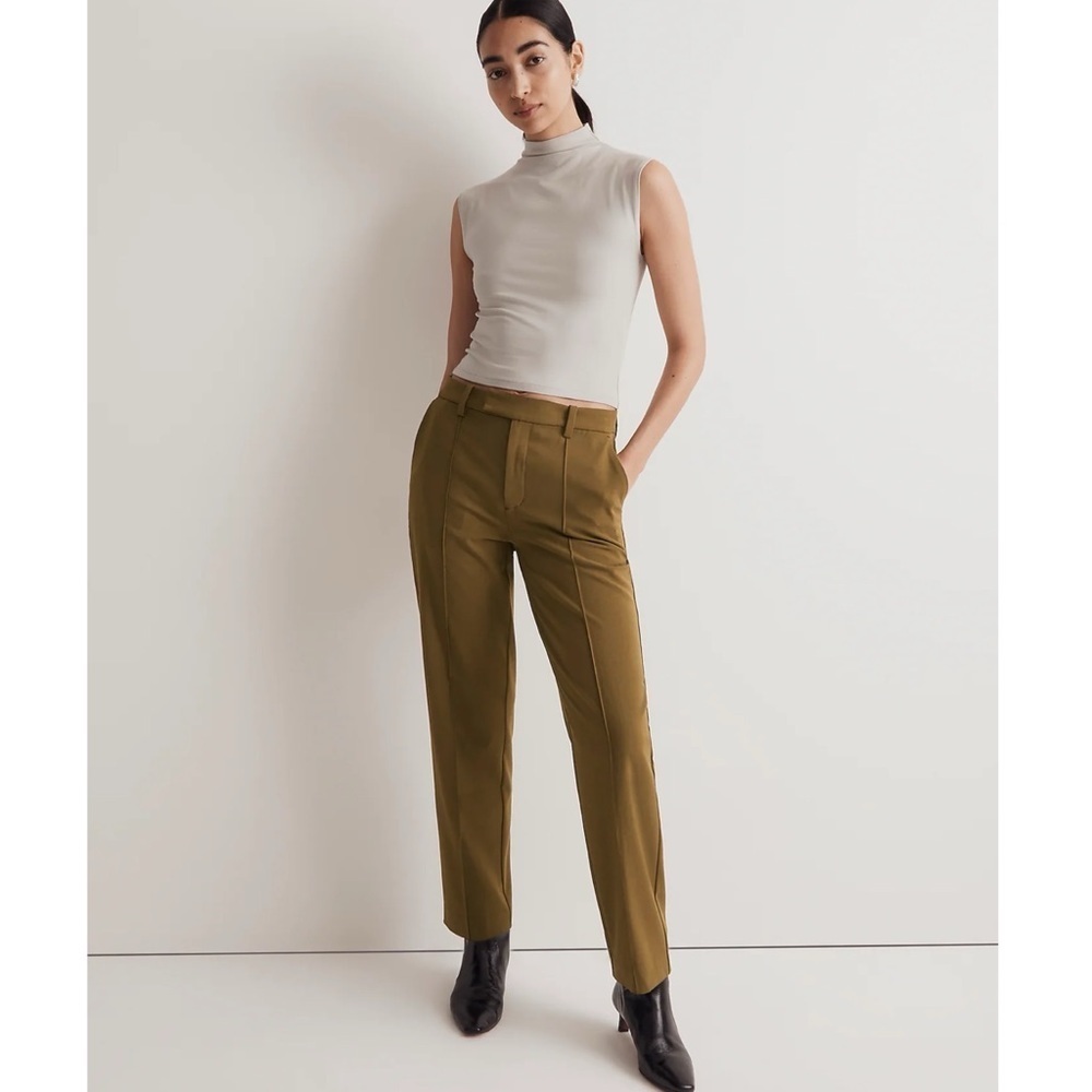 Madewell The Fairbanks Pant in Dark Olive 2P